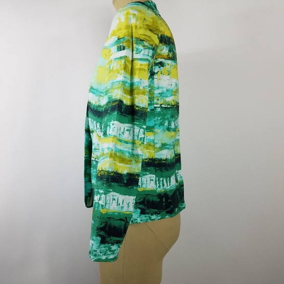 LAFAYETTE 148 Lilith Printed Graphic Aquarium Jacket Blazer - Picture 6 of 6